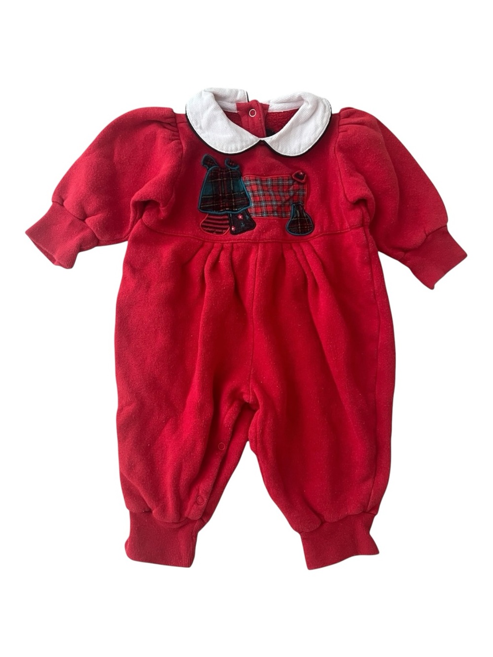 Vintage 90s Baby Christmas Romper
